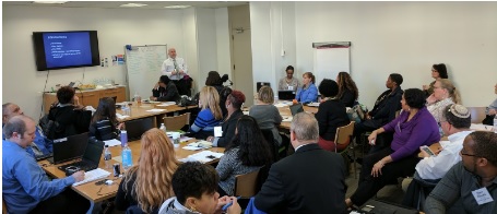 Norm Robinson presenting at the playbook workshop