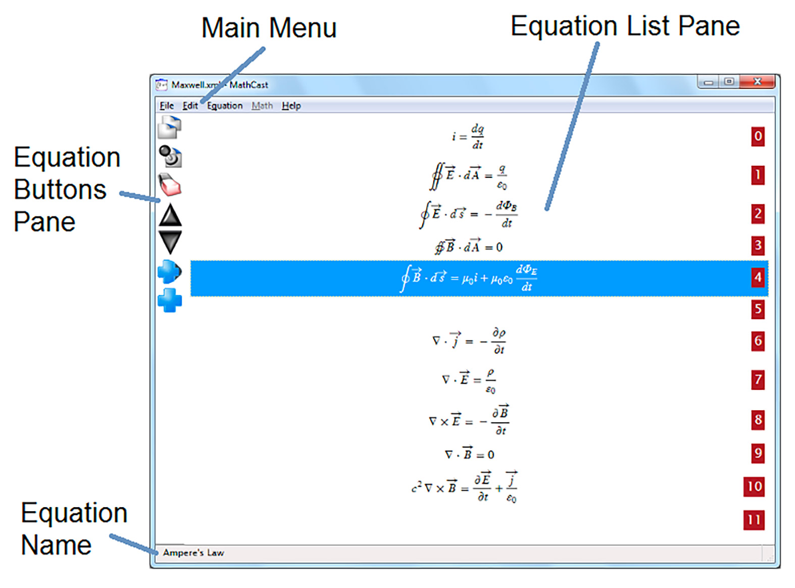 MathCast screen