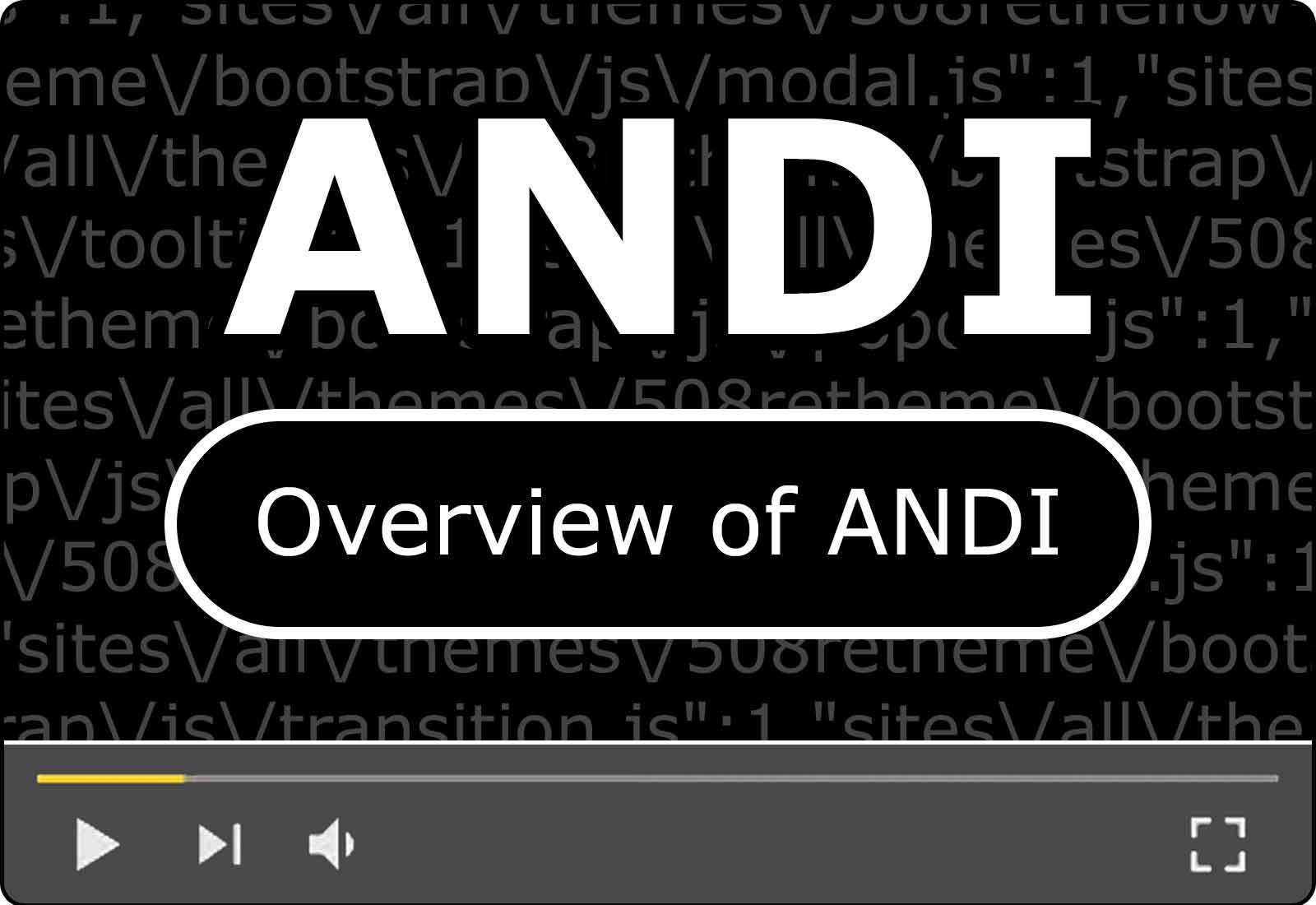 Accessible Name & Description Inspector (ANDI) Tool Overview