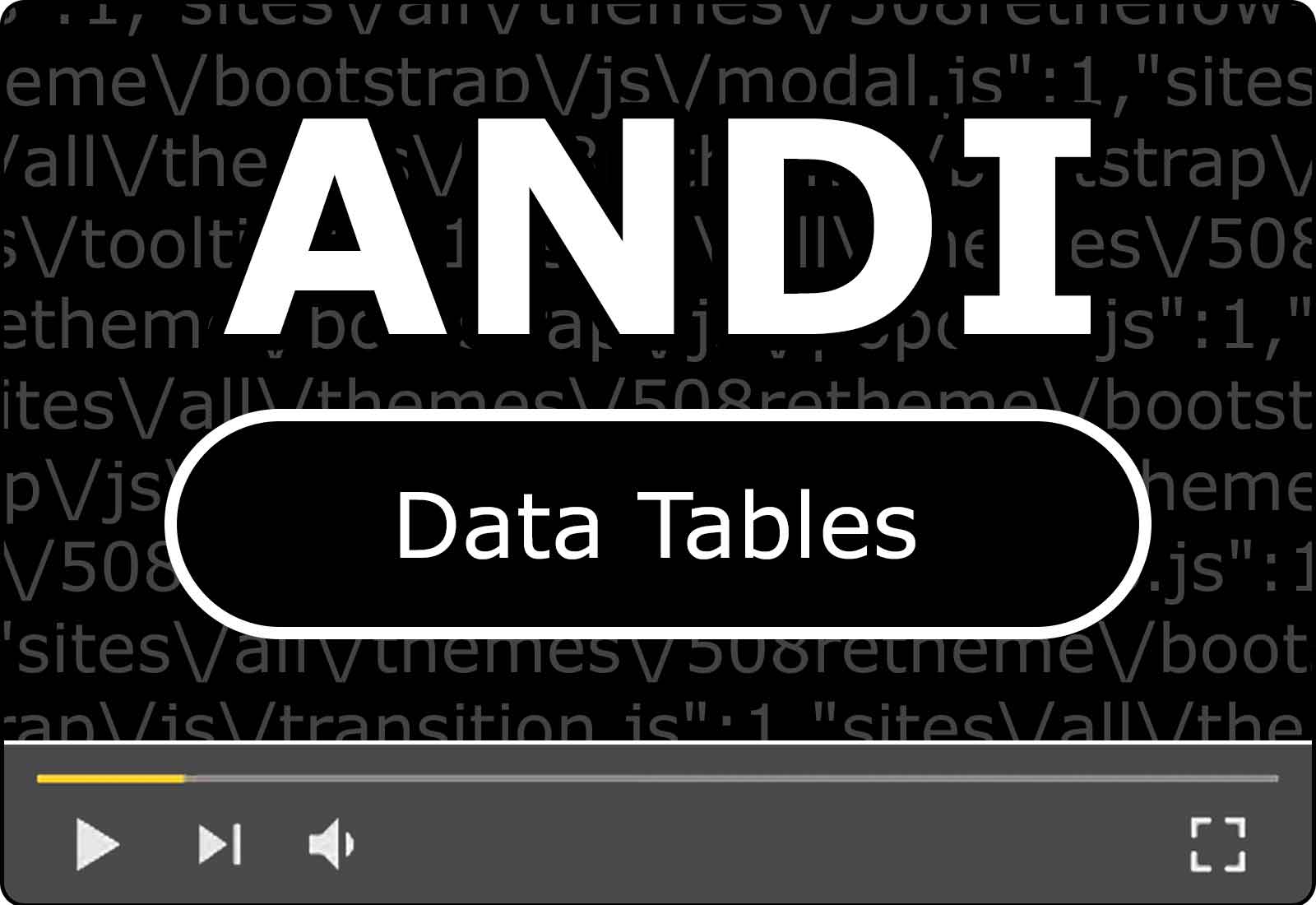 Module 15: Data Tables