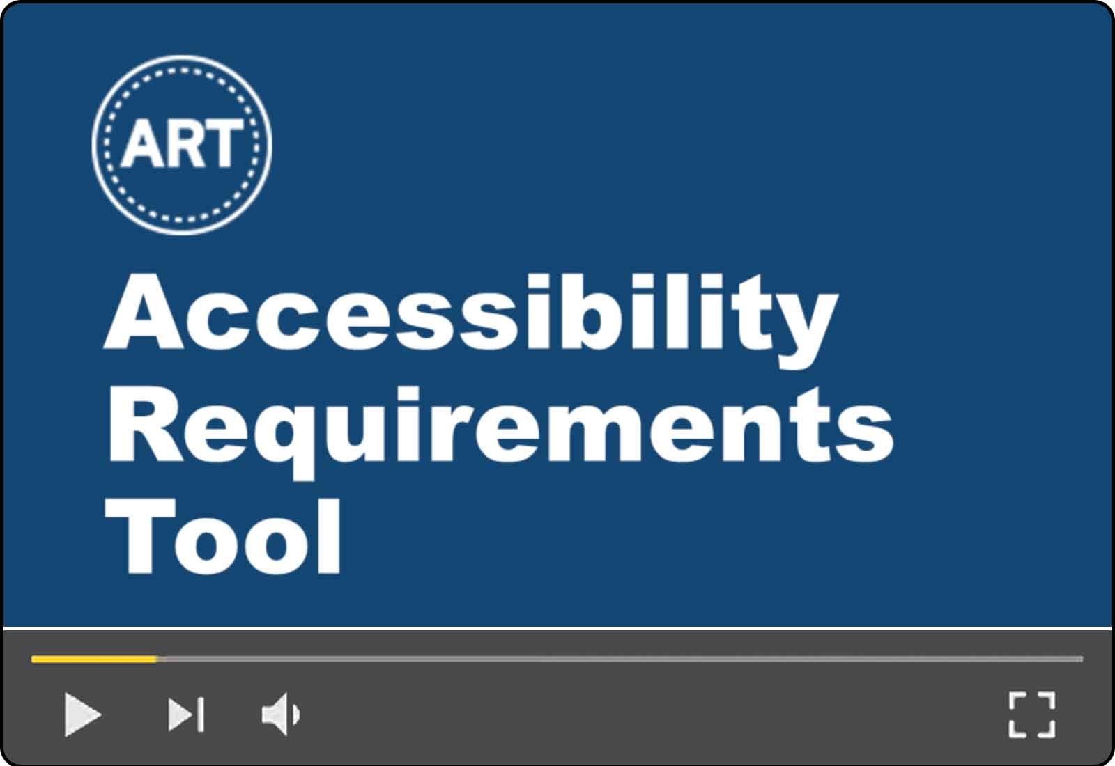 Accessibility Requirements Tool (ART)